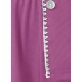thumbnail image 5 of DARING DIVA Women's Pajama Sets Short Sleeves Comfy Button Up Tops and Shorts M Purple, 5 of 7