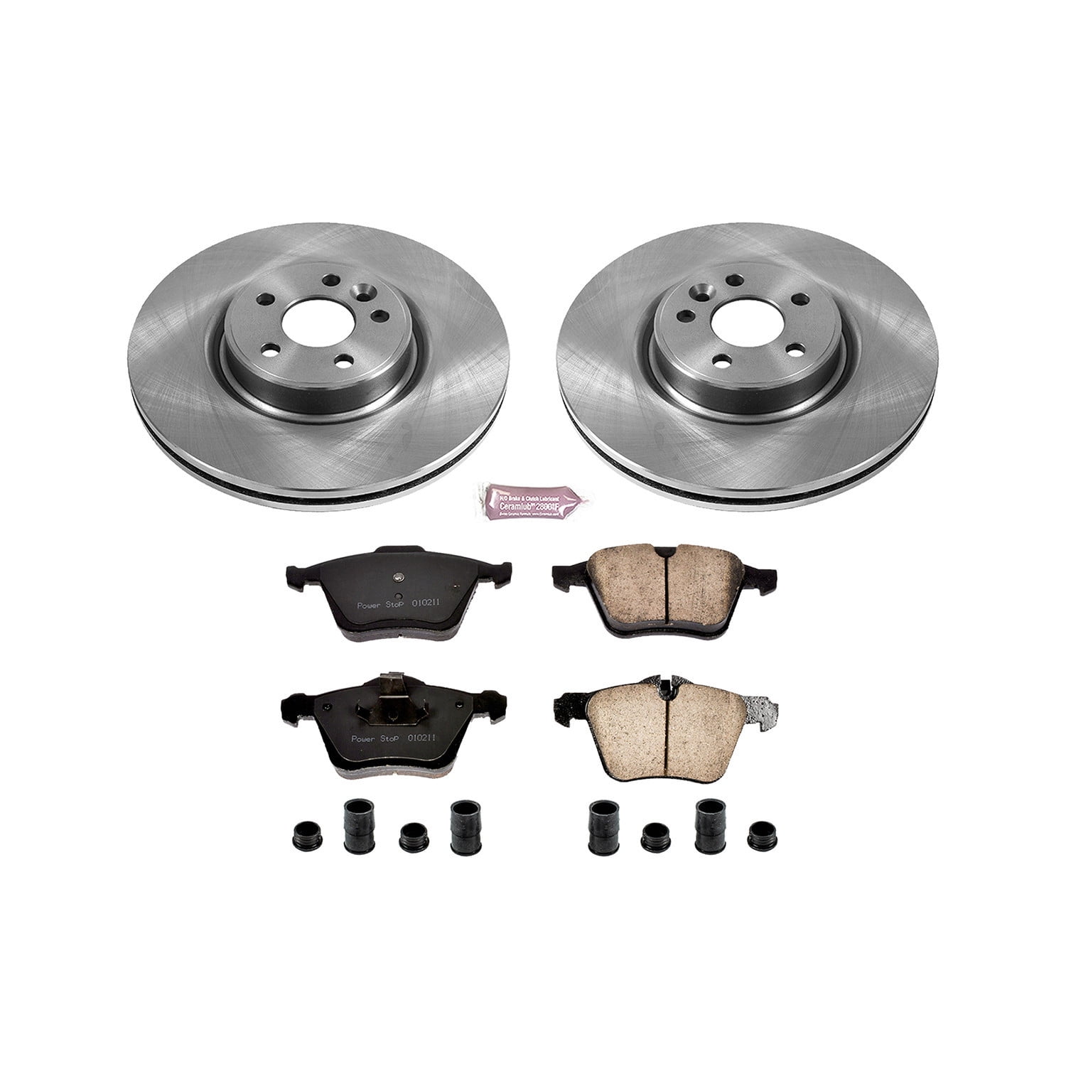 PowerStop Front Stock Replacement Brake Pad and Rotor Kit Fits: VOLVO Select Models KOE5978