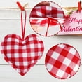 thumbnail image 6 of Uutvmp 12pcs Valentine's Day Hanging Felt Heart Ornaments, 3.94inch Stuffed Heart Ornaments, Heart Shape Decorations, Fabric Hanging Hearts Decor for Valentines Wedding Party, 6 of 8