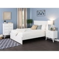thumbnail image 5 of Home Square 3-Piece Set with 2 Nightstands with Cubby & 4-Drawer Chest in White, 5 of 16