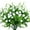 White, variant on Monebena 6 PCS Outdoor Faux Plants UV Resistant Faux Bushes Plastic Artificial Flowers Fake Outdoor Plants for Home Garden Decor M01