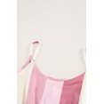 thumbnail image 4 of POGLIP Women's Lace-up Spaghetti Strap Striped Romper, 4 of 6
