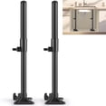 thumbnail image 1 of 2 Pack Undermount Sink Brackets, Carbon Steel Undermount Sink Support Kit, 13.8-23.6 Inches Adjustable Sink Support Legs, Sink Basin Repair Kit and Support System for Kitchen Bathroom, 1 of 8
