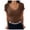Coffee, variant on Women V Neck Ribbed Fitted Tight Tshirt Short Sleeve Shirt Basic Knit Top Trendy Casual,Brown XXL