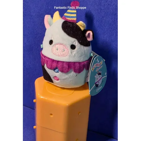 Squishmallows Micromallows Epic Collection Cillian the Clown Cow 2 NWT