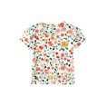 thumbnail image 3 of Abcomgle Girls Tshirts 8-10 Years Old Summer Double Layer Ruffle Short Sleeve Tshirts Toddler Vintage Floral Print Toddler Girls T-Shirts Trendy Crewneck Cotton Tee Tops Girls, 3 of 5