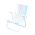 thumbnail image 2 of 1/12 Silla De Playa Mini Silla De Metal Para Fairy Garden Architectural Diy Project Stripes Rayas, 2 of 9