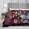 thumbnail image 5 of Ultra-Soft Micro Fleece Blanket Horror Killer Klowns From Outer Space Super Soft Plush Blanket For Winter Bedding Bed Couch Sofa For All Seasons 80"X60", 5 of 8