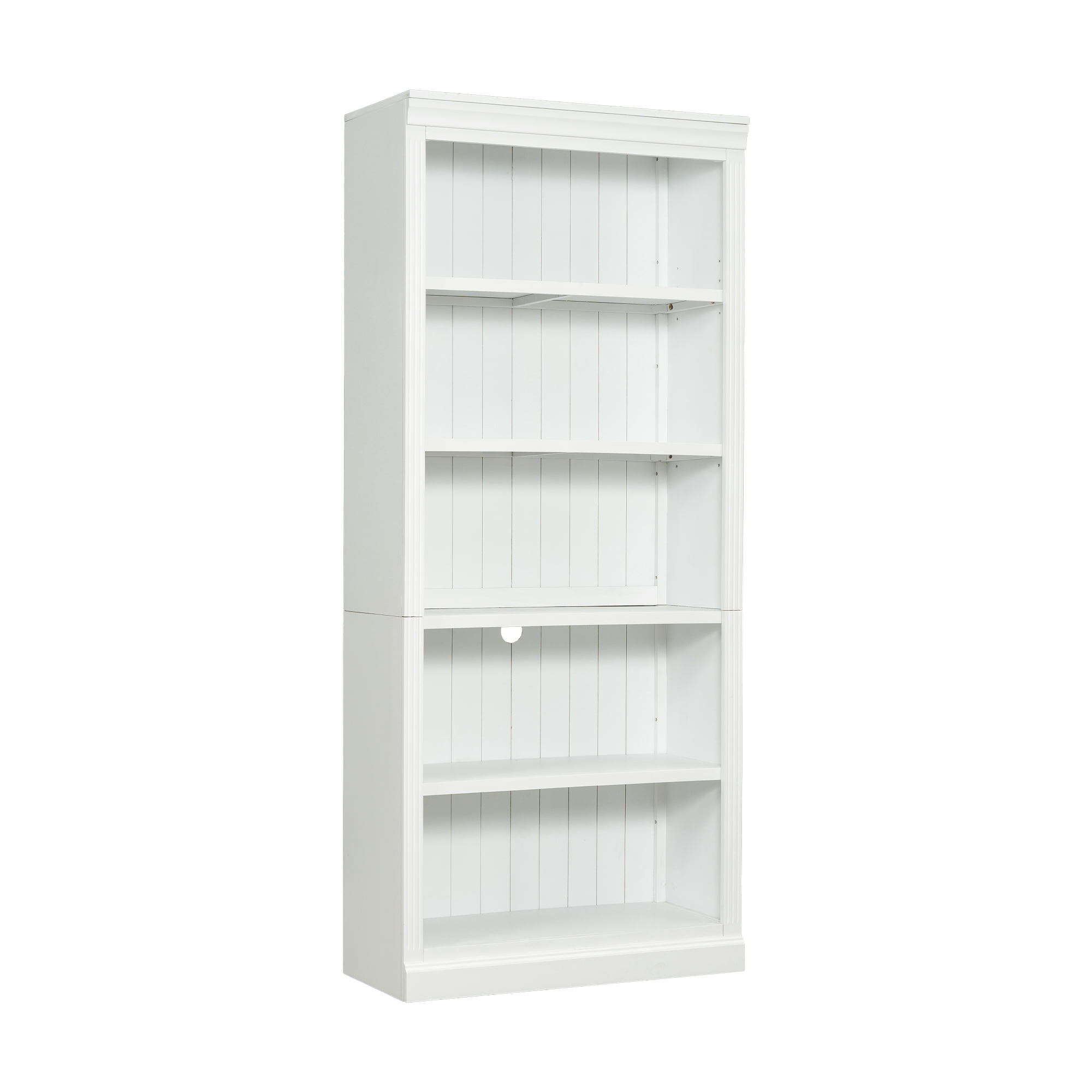 Euroco 83.4" Tall Wood Bookcase,5-Tier Home Decor Bookshelves with Adjustable Storage Shelves,Storage Organizer for CDs/Books/Movies,Free Standing Storage Shelves