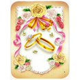thumbnail image 1 of Carolines Treasures APH0604LCB Wedding Rings Glass Cutting Board, Large, 1 of 1