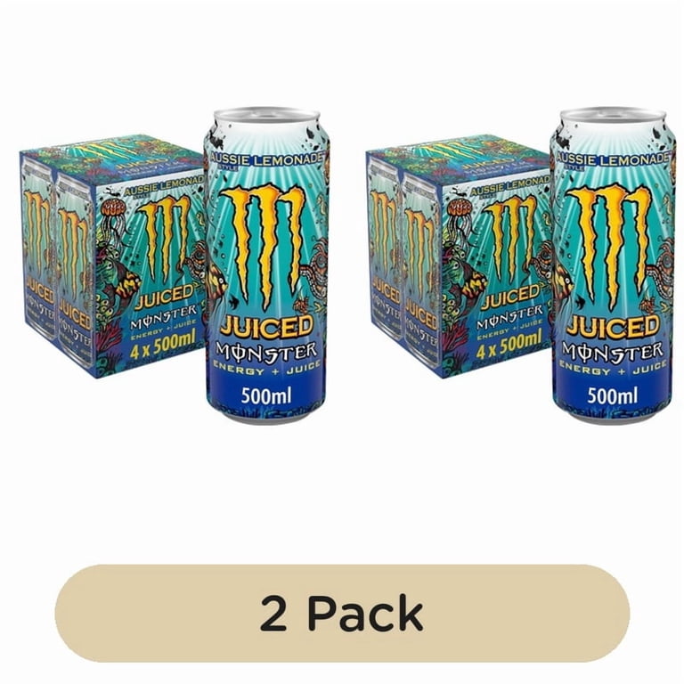 Monster Energy Drink Aussie Style Lemonade 4 x 500ml, British