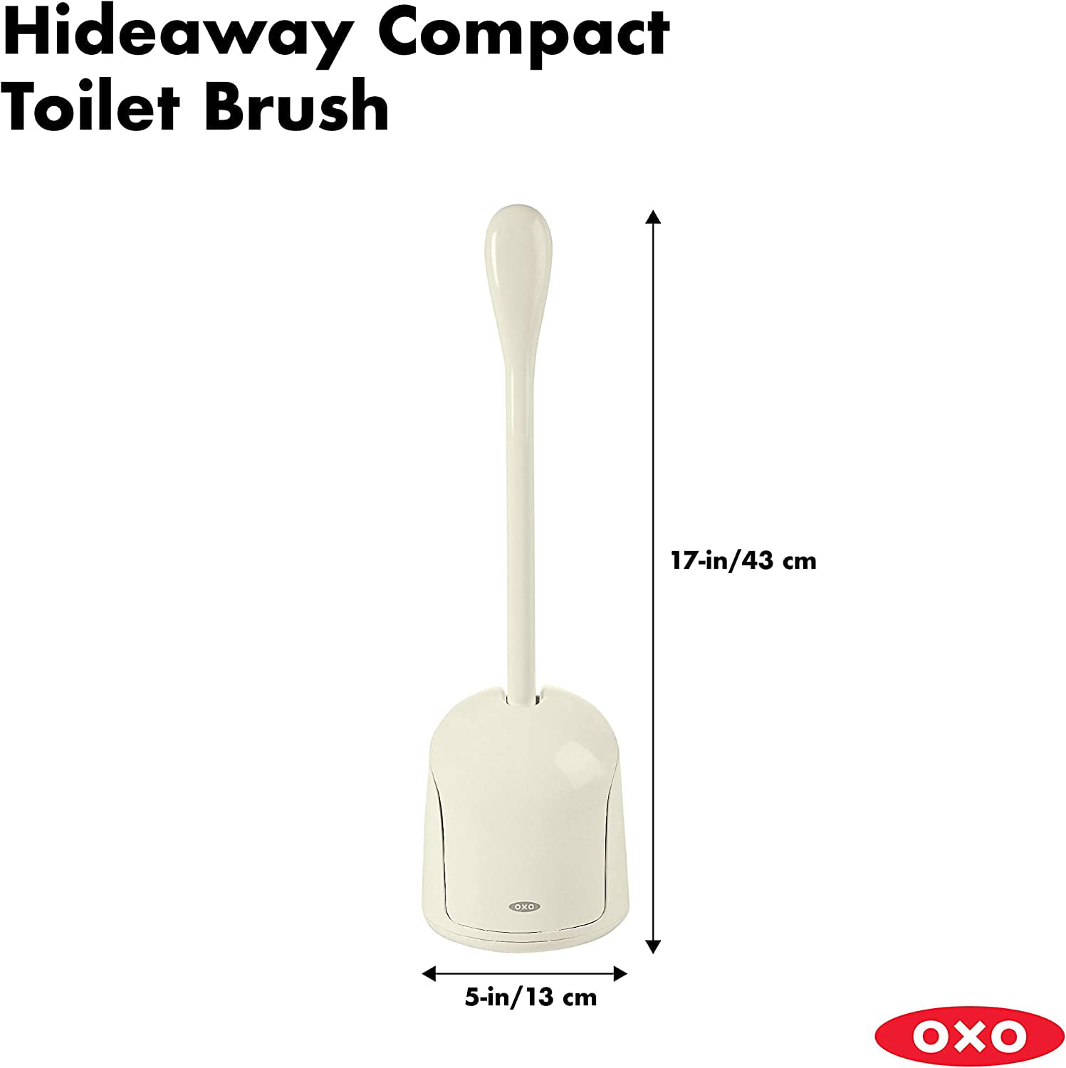OXO Good Grips Compact Toilet Brush and Canister - Biscuit 