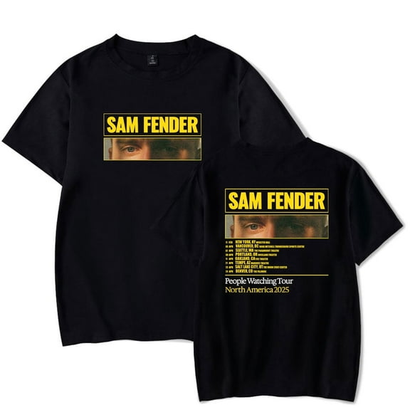 Sam Fender Unisex casual and fashionable summer short sleeved T-shirt clothing