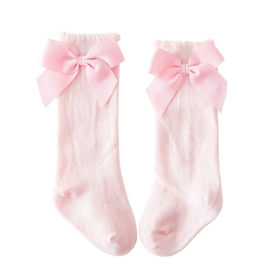 Baby Socks - Baby Socks - Toddler Baby Kids Girls Solid Knee-High Socks Stockings Mid-Calf Length Sock, Socks for Children,Color: Pink Size: 18-36 Months