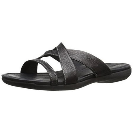 

Keen Womens Rose City Leather Criss-Cross Slide Sandals