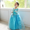 thumbnail image 1 of Girls Frozen Queen Elsa Princess Dress Cosplay Costume Xmas Party Fancy Dress Up zhangyuxiang LED, 1 of 2