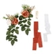 thumbnail image 2 of Flores del respaldo de la silla de la boda, decoraciones de la silla del pasillo de la boda, flores del banco de la boda con cintas, decoración de la Naranja, 2 of 8