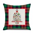 thumbnail image 4 of fundas de almohada decorativas navideñas de , funda de cojín cuadrada con cremallera, 4 of 5