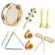 thumbnail image 1 of Instrumentos de percusión de juguete con bolsa de almacenamiento, juego de instrumentos musicales para preescolar 6 piezas 0.557Kg, 1 of 8