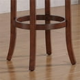thumbnail image 3 of Bowery Hill Wood Bar Stool Chair in Walnut With Round Seat & Footrest, 3 of 7