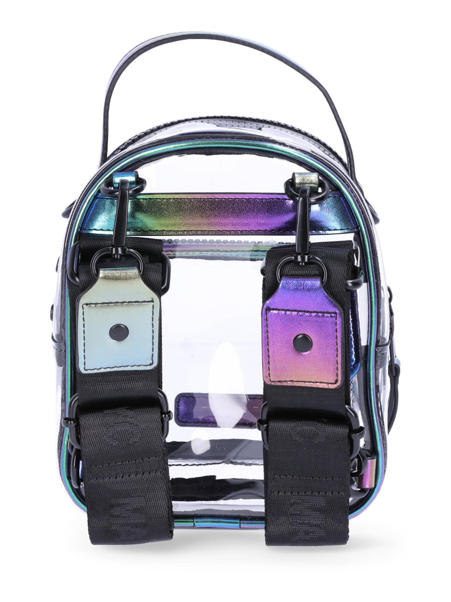 Madden NYC Clear Mini Convertible Backpack Iridescent