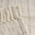 thumbnail image 6 of LR Home White/ Beige Striped Ombre Farmhouse Flatweave Throw Blanket, 6 of 9