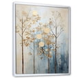 thumbnail image 2 of Designart "Treasured Gold And Blue Arboreal Scene I" Landscape Trees Floater Framed Canvas Art Print, 2 of 5