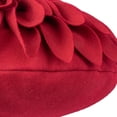 thumbnail image 4 of JWH 3D Handmade Round Decorative Sunflower Wool Throw Pillows for Bed Sofa 12inch Red, 4 of 9