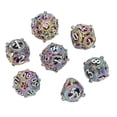 thumbnail image 3 of Hollow Metal Dice Metal Dice Set Balanced Rolling Polyhedral Copper 7pcs for Kids for Card Games ANGGREK Otros, 3 of 8