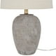 thumbnail image 5 of Lámpara Nourison Home de cerámica rústica gris marrón, 60 cm, 5 of 7