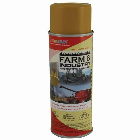 Seymour of Sycamore 16-212 16 oz Farm & Industry Enamels High Solids Paint, Equipment Yellow - Pack of 6