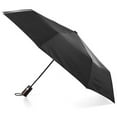 thumbnail image 1 of totes Parapluie à Poignée en Bois Auto-Ouvert, Noir, 1 of 3