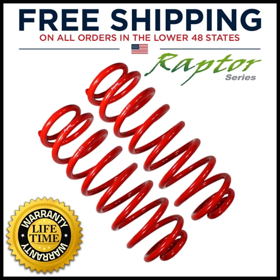 Raptor Series 150310-405300 Overlander 2 inch Lift Rear Heavy Duty Coil Springs for 2003-2019 Toyota 4Runner