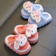 thumbnail image 3 of Zapatillas de algodón de invierno para niños, cálidas, con forro polar, para niñas, bolsa para padres e hijos con 2 zapatillas para bebés de 1 a 3 años, 3 of 6