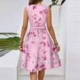 thumbnail image 5 of Sundress, Casual V Neck Sleeveless Floral Tunic Tank Midi Dress Cocktail Beach Vacation Tube Top Dress Bodycon For Women Halter Dresses Mini 2024 Dresses Cotton Dresses (S, Pink) ZMTing, 5 of 5