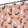 thumbnail image 3 of Pastel Halloween Ghosts Pattern Shower Curtain 72"x72" ,Bathroom Decorative Shower Curtains Set with 12 Hooks,Modern Waterproof Washable Shower Curtain, 3 of 6