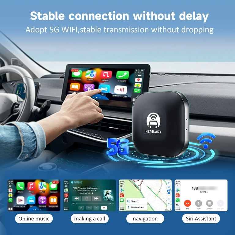 OTTOCAST Official Wireless CarPlay Adapter Speed Faster, Newest CarPlay  Wireless Adapter for OEM Wired CarPlay Cars Year after 2016，5Ghz WiFi Auto  Connect Plug & Play CarPlay Dongle for iPhone U2-NOW: :  Electronics