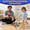thumbnail image 4 of HopeRock Robot Toy for Kids 2-6, 2.4GHz Remote Control Robot with Infrared Tracking, Music & LED Eyes, Movable Arm , Electronic Toys Christmas Birthday Gift for Boys & Girls Ages 3-6., 4 of 7