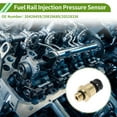 thumbnail image 2 of Unique Bargains No.20428459 Fuel Injection Pressure Sensor for VOLVO FH FL FM B9 B10 B12 2002-2012 Fuel Rail Pressure Sensor 1 Pc, 2 of 6