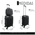 thumbnail image 2 of Set 3 Maletas De Viaje Carry On 10 Kgs Equipaje De Mano Ruedas Desmontables Cabina Avion, 2 of 5