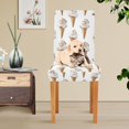 thumbnail image 4 of Yayeee 2 Pack Dining Chair Covers Stretch Parson Chairs Slipcovers Seat Protector, Cartoon Ice Cream Pattern, 4 of 6
