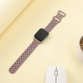 thumbnail image 3 of KOMI Silicone Braided Weave Bands Compatible with Apple Watch 38mm 40mm 41mm 42mm 44mm 45mm 49mm, Replacement Sport Breathable Strap for iWatch Series 9/8/7/6/5/4/3/2/1 Ultra/2 SE Women Men, Violet, 3 of 7