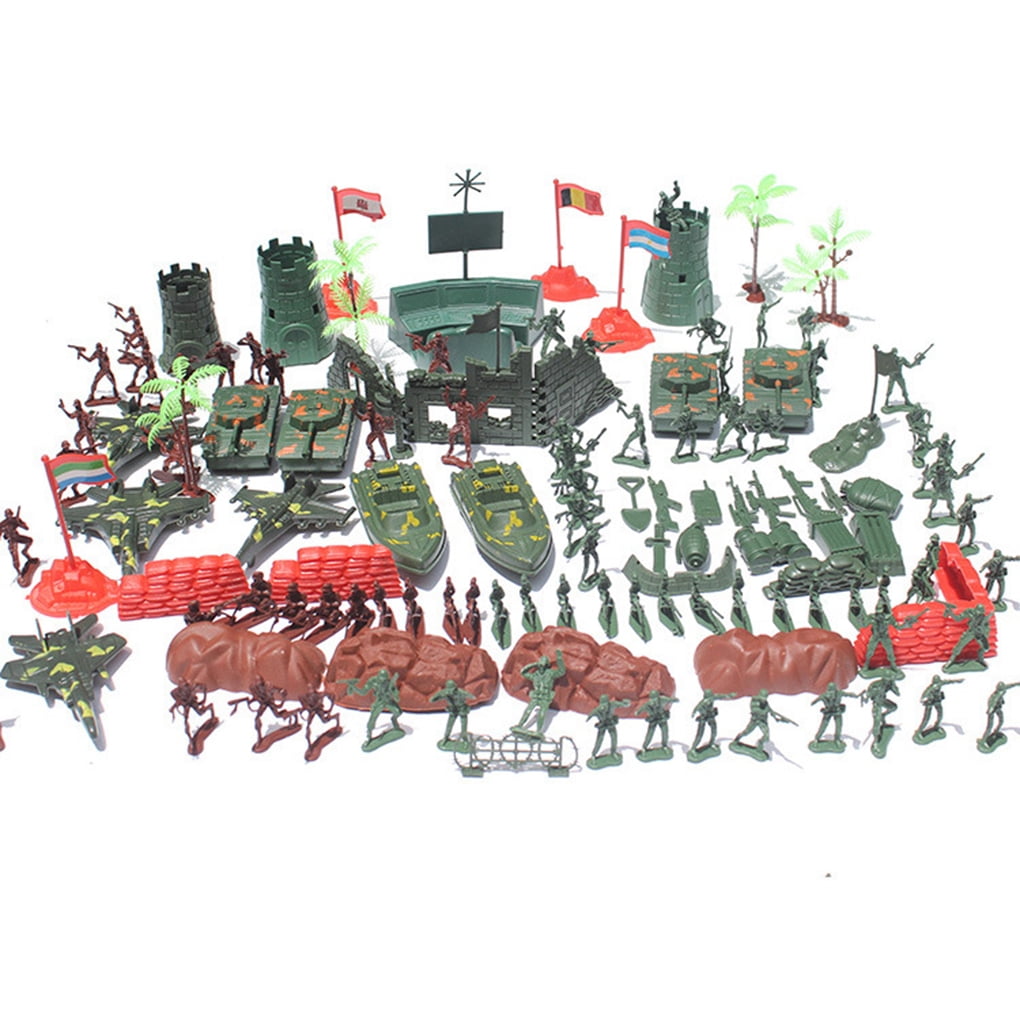 290pcs Strategy Soldiers Armament Kids Toy Army Men Base Sand Table Scene 