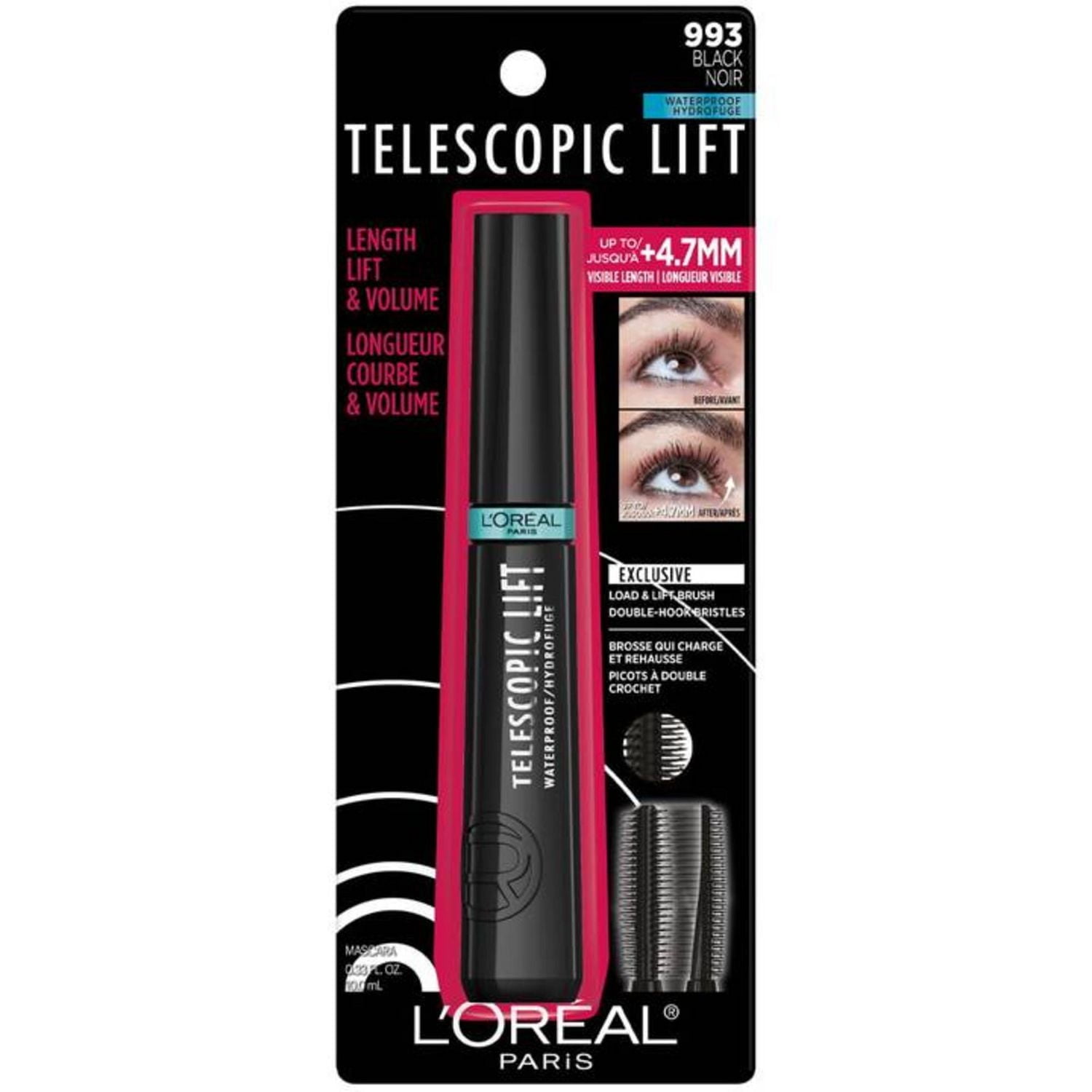 L'Oréal Paris Mascara Telescopic Lift Jusqu'à +5 MM de longueur