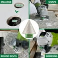 thumbnail image 3 of UKLL-Diamond Beveling Chamfer Bits - Diamond Tile Drill Bit 1-1/2"in x 5/8"-11 Thread Angle Grinder,Hole Saw Kit Cone Bit for Shaping Enlarging Cleaning Existing Holes of Granite Marble Porcelain, 3 of 4