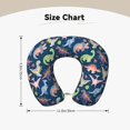 thumbnail image 5 of Xecao Dinosaur Print Memory Foam Cervical Neck Pillow Versatile U-Shaped Pillows for Home,Office,Camping,Travelling,Soft Washable Cover, 5 of 8
