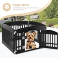 thumbnail image 3 of Parque infantil para perros Simple Deluxe, 24 ejercicios, 4 paneles con puerta, negro, 3 of 7