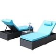 thumbnail image 4 of Comfortable Headrest and Cushions/Relaxing on the Patio Deck/3 - piece Patio Furniture Ensemble, 4 of 6