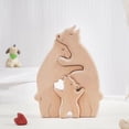 thumbnail image 7 of Wood Bear Family, Laser Engraving Wooden, Family Member Decor, Hugging Bear Wood, Wooden Puzzle Home, Gift for Family, Bear Family Puzzle, Wood Sign Decor, Mothers Day Bear, 7 of 7