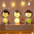 thumbnail image 1 of Creativo lindo Galaxy Guardian mascota astronauta USB luz nocturna personalidad dormitorio decoración luces estrella luz niños juguetes regalo de cumpleaños (gato), 1 of 3